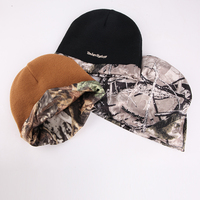 Gorro de Ciclismo de árbol Real personalizado con logotipo estampado, gorro de Calavera, gorro Reversible para montar en bicicleta, gorro para correr, gorro de calavera de alta calidad, gorros de camuflaje
