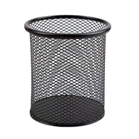 Porte-stylos classiques en métal, étui à crayons rond, organiseur de bureau tendance, accessoire de papeterie pour fournitures scolaires et de bureau