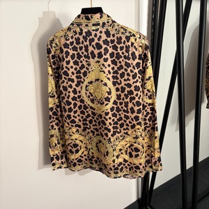Camicia Casual da <span class=keywords><strong>Donna</strong></span> con Stampa Leopardata, Tessuto Traspirante, Colletto Rovesciato e Maniche Lunghe per Occasioni Speciali - Product Image 6