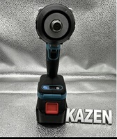 Marteau perforateur rotatif KZ, moteur à balais, sans fil 21V, clé à chocs électrique à couple élevé, kit avec chargeur de batterie et douilles de mandrin 1/2 pouce