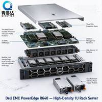 새로운 De11 파워 에지 R640 제온 골드 6132 CPU 8ff 10ff 10xsff 사전 소유 에지 D 엘레 믹 R640 랙 서버