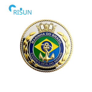 Souvenirs personnalisés Brésil, carte du Brésil avec drapeau, médaille des forces armées, pièces commémoratives, pièce <span class=keywords><strong>de</strong></span> défi personnalisée Brésil - Product Image 3
