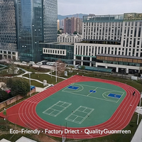 Piste de course de jardin en plastique EPDM préfabriquée standard, résistante à l'usure, sans bulles, haute résistance, couleur personnalisée