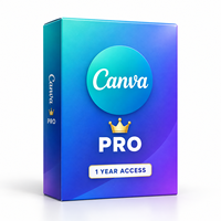 Abonnement annuel à Canvas Pro pour compte privé, utilisation commerciale, logiciel de conception graphique en ligne authentique
