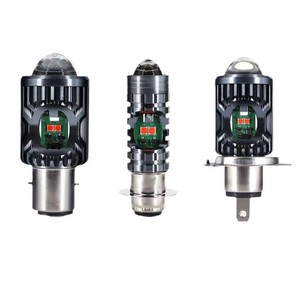 Ampoule de phare LED H4/BA20D/P15D pour <span class=keywords><strong>moto</strong></span>, 3030+5730 puces, 12V-80V, sans erreur Canbus, pour scooter, VTT, ajustement universel, haute performance - Product Image 2