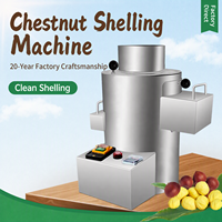 Machine électrique à décortiquer les châtaignes, espacement réglable, entretien facile, décortiqueuse de châtaignes pour petites exploitations agricoles