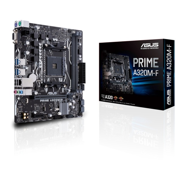 PRIME A320M-F 64GB AM4 Socket for 3rd/2nd/1st Gen AMD Ryzen/2nd and 1st Gen Gaming Motherboard  1 X PCIe 3.0/2.0 X16
