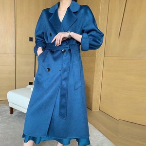 Usine Fabrication Cachemire Femmes Long <span class=keywords><strong>Manteau</strong></span> Dames Caban <span class=keywords><strong>Femme</strong></span> Chaud Surdimensionné <span class=keywords><strong>Laine</strong></span> Tissu Avec Ceinture Filles <span class=keywords><strong>Manteau</strong></span> De <span class=keywords><strong>Laine</strong></span> - Product Image 3