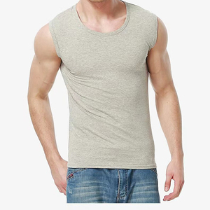 <b>Men's</b> Wide Shoulder <b>Tank</b> <b>Top</b> Summer Lightweight Base Layer <b>Black</b> White Sports Gym Breathable Sleeveless Slim-Fit <b>Top</b> - Product Image 3