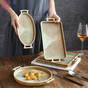 Four assiettes et plats en porcelaine pour hôtel Restaurant micro-ondes four plaque de cuisson en céramique