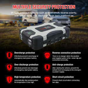 เครื่องจั๊มสตาร์ทรถ12V แบตเตอร์สำรอง18000mAh ความจุสูงพกพาได้ - Product Image 2