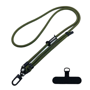 2025 귀여운 아크릴 디자인 페르시 크로스 바디 스트랩 실버 더블 버클 모바일 셀 폴리 에스터 조정 가능한 손목 손 체인 - Product Image 1