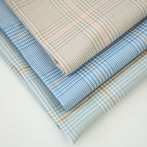 Hoge Kwaliteit 60S Lyocell Katoen Tartan Ruit Geruit Stof 100gsm Vloeibare Ammoniak Enkelzijdig Geborsteld Voor Heren Shirts Jurk - Product Image 1
