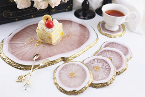 Gran oferta de moldes de bandeja de posavasos de resina epoxi, Kit de molde de silicona Compatible con hormigón Jesmonite para herramientas de pastel <span class=keywords><strong>Parea</strong></span> Resina Epoxica - Product Image 3