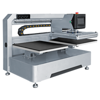 Mesin Press Panas Otomatis Elektrik Flatbed Baru 40X50 cm untuk Pencetakan Garmen Profesional dan Transfer Panas Kaos