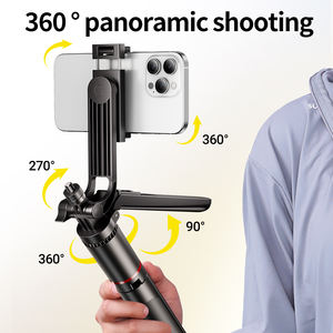 71インチステンレス自撮り棒統合された光フレキシブルミラーと折りたたみ可能なプラスチックベース - Product Image 2