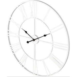 SWT vente <span class=keywords><strong>en</strong></span> <span class=keywords><strong>gros</strong></span> 24 pouces/60cm classique salon décoration <span class=keywords><strong>en</strong></span> métal <span class=keywords><strong>horloge</strong></span> murale chiffres romains métal géométrique horloges murales pour <span class=keywords><strong>bureau</strong></span> - Product Image 4