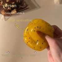 Slushy Exotische Passievrucht Squishy TPR Materiaal DIY Bal Geluid Langzaam terugveren Realistisch Vingerzuigend ontwerp Innovatief speelgoed 14