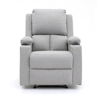 Geeksofa Chaise inclinable moderne avec porte-gobelet Cadre manuel en bois et fonction extensible pour meubles de salon