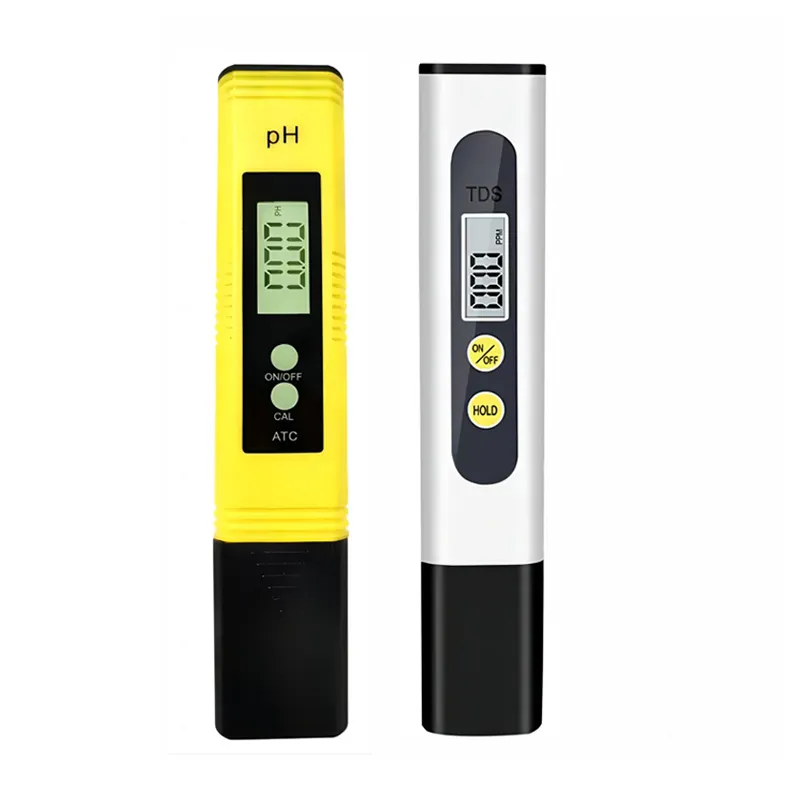 2 pezzi tra cui misuratore di PH portatile a penna digitale misuratore di PH elettronico TDS di purezza dell'acqua da laboratorio in vendita Tester misuratore digitale