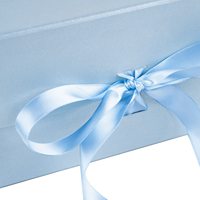 Grande boîte pliante magnétique de luxe - Emballage pour vêtements en papier couché personnalisé, pelliculage brillant, gaufrage, revêtement UV, fermeture à ruban