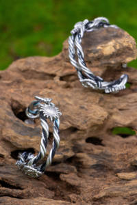 Pendientes de Aro Circulares de Doble Capa de Aleación de Cobre Plateado, Estilo Bohemio, para Mujer, con Diseño de Flor Grande Coreana, Ideales para Fiestas y Regalos - Product Image 5