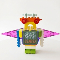 Grandes blocs de construction magnétiques transparents compatibles avec les figurines de grande taille, jouet de construction de maison et de château DIY