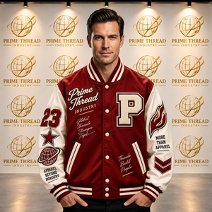 Veste universitaire en satin personnalisée pour hommes, veste bomber avec patch en chenille brodé, veste de baseball streetwear, veste universitaire, vestes en satin OEM - Product Image 1