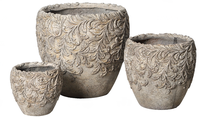 Pots en ciment classiques vintage à pois, écologiques et luxueux, pour la décoration de la maison, du sol ou de la table, des centres commerciaux - Style minimaliste créatif européen