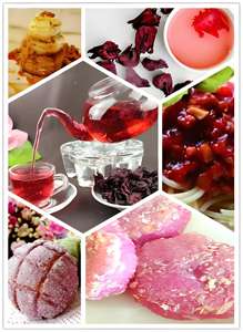 Suda çözünür gıda sınıfı Roselle özü dondurularak kurutulmuş sprey kurutulmuş ebegümeci <span class=keywords><strong>Sabdariffa</strong></span> meyve tozu C vitamini zengin vakum paketlenmiş - Product Image 2