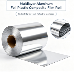 Rollo de Película Compuesta de Plástico y Lámina de Aluminio <span class=keywords><strong>Multicapa</strong></span>, Barrera Radiante, Aislamiento Térmico Reflectante para Invernaderos y Techos de Edificios - Product Image 3