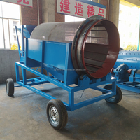 Rock Drum Mobile Diesel Écran Gravier Criblage Or Placer Écran Rotatif Compost Trommel Écran