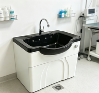 Baignoire Spa Multifonctionnelle pour Chiens, Étanche et Antidérapante, pour Salon d'Animaux, Nettoyage Profond de la Peau et Soins Relaxants pour Chiens