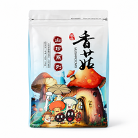 Sachet personnalisé imprimé motif champignon, fermeture éclair, qualité alimentaire, pour délices de la montagne, champignons Shiitake, OEM, marque privée, vente en gros