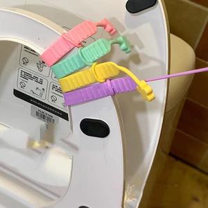 Anneau de siège de toilette réglable Anti-saleté coussin cercle Silicone couvercle poignée couvercle de toilette outil de levage - Product Image 6