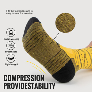 WRELS Wool Socks Wear-resistant Sports Socks Cushioning Compression Running Socks Comfortable Wool Socks Sports Knitted Socks - Product Image 3