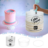 Moules à gâteau ronds et carrés de 4, 5, 6, 8, 10 pouces, emballages pour pâtisserie, moules à mousse, outils de pâtisserie, séparateurs de gâteaux, kit de pâtisserie