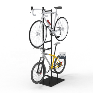 Support de rangement pour vélos en métal, vente directe d'usine, pour garage, stationnement - Peut accueillir 2 vélos - Product Image 4