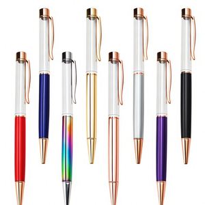 Stylo bille en métal, nouveauté, promotion commerciale, création DIY, design de stylo vide en cristal, personnalisation du logo - Product Image 1