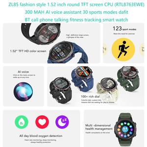 นาฬิกาอัจฉริยะ<span class=keywords><strong>300</strong></span>มิลลิแอมป์ต่อชั่วโมงสไตล์แฟชั่นสมาร์<span class=keywords><strong>ท</strong></span>วอ<span class=keywords><strong>ท</strong></span>ช์ Zl85อัจฉริยะสำหรับออกกำลังกายโ<span class=keywords><strong>ท</strong></span>รศัพ<span class=keywords><strong>ท</strong></span>์พูดคุยฟิตเนส ZL85 - Product Image 3