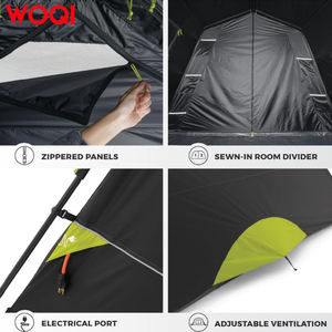WOQI yaz aile kamp çadırı büyük uzay hafif rüzgar geçirmez su geçirmez alüminyum kutup için uygun - Product Image 5