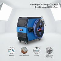 Mini machine de soudage laser 4 en 1 750W 1250W 1650W 1950W, machine de soudage laser à fibre industrielle portable refroidie par air