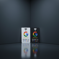 Etiqueta Adhesiva de PVC Personalizable con Código QR, NFC, para Mesa, con Reseñas de Google, Menú, para Restaurante, Instagram, Tarjeta de Membresía, Hotel