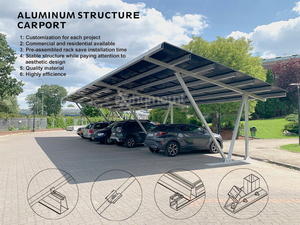 HQ ASC01 Installation Facile Module Solaire Abri PV Montage Carport Bases En Béton pour Vélos Voitures Bus - Product Image 3