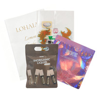 Pochette plate refermable personnalisée avec impression holographique pour l'emballage de jouets mystères