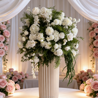 Boule de fleurs artificielles multicolores pour centre de table de mariage, fête d'anniversaire, événement extérieur, décoration de table