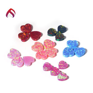 Factory Wholesale Heart形状ルース宝石作成オパール合成オパール - Product Image 4