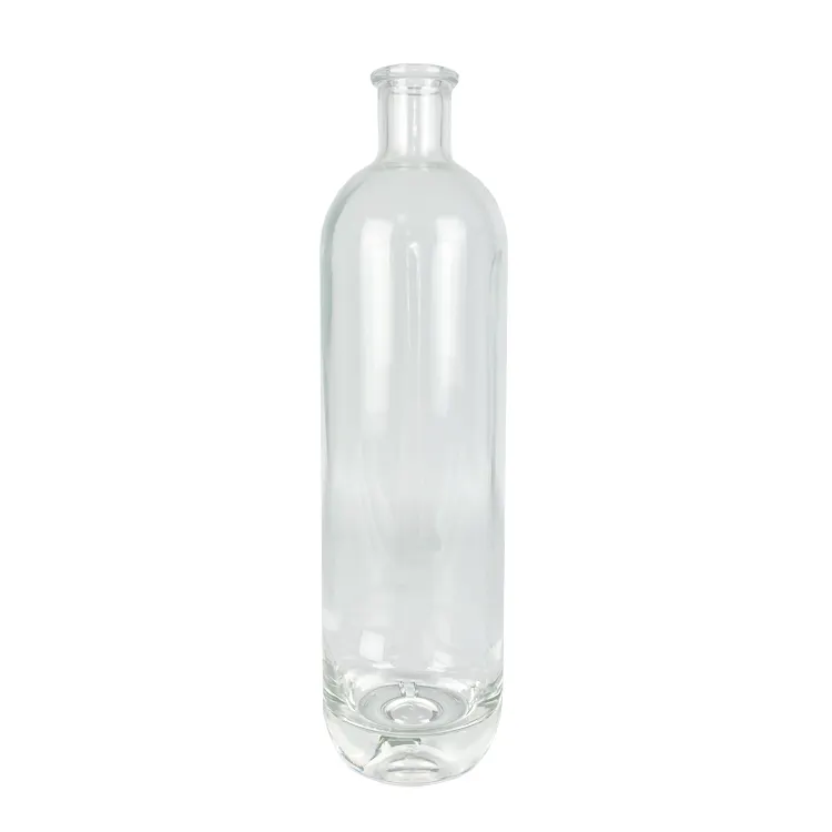 Große Kapazität 1000ml Liquor Crystal Bottles Kunden spezifische Cork Cap Luxus Spirit Flasche Großhandel