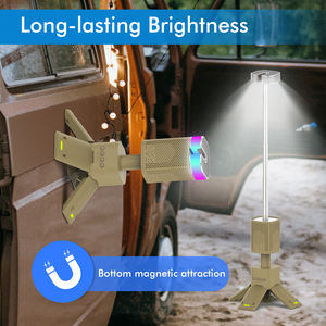 <span class=keywords><strong>Haut</strong></span>-<span class=keywords><strong>parleur</strong></span> d'extérieur avec lampe de camping rechargeable, batterie externe 14000mAh, trépied télescopique, lanterne LED, lampe d'ambiance - Product Image 3