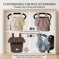 Organisateur de couches et de langer multi-poches en forme de seau pour poussette et chariot de bébé, accessoire personnalisé en usine